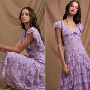 SAU LEE Lavender Rosie Dress